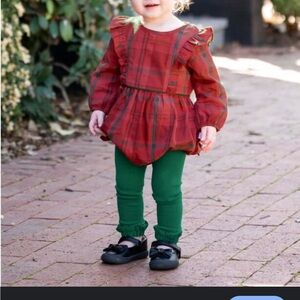 Ruffle butts long sleeve onesie